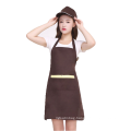 100% Cotton commercial Bib Chef Apron Bar Waitress Uniform durable apron